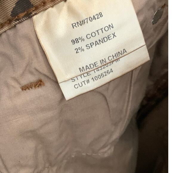 TRU LUXE leopard print hi waist straight jean in brown animal print NWT size 12 - Picture 10 of 11